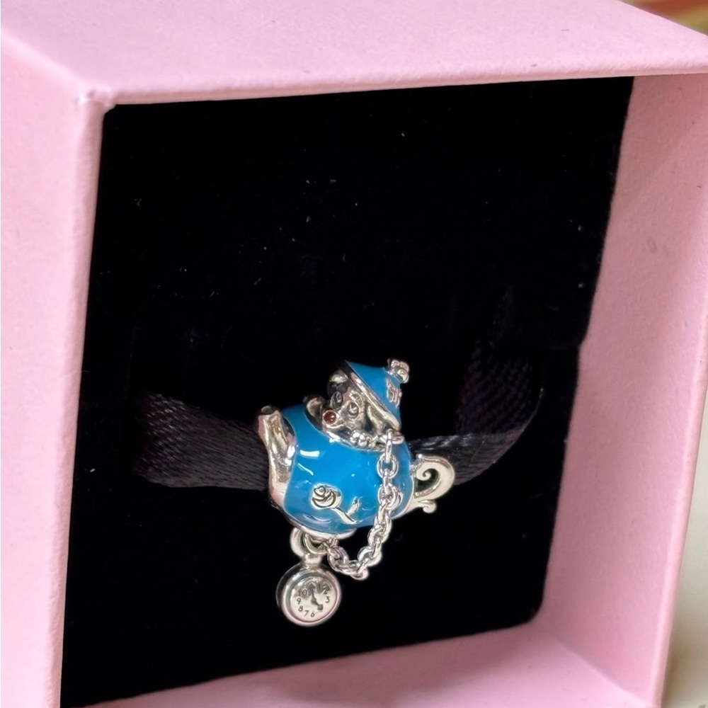 Disney pandora charm dormouse in teapot Alice in wonderland unbirthday charm new